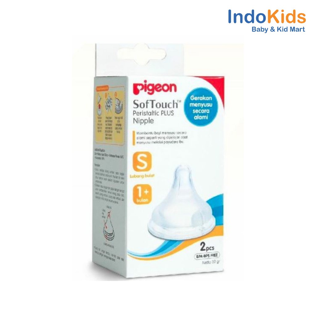 Pigeon Softouch Peristaltic Plus Nipple 2Pcs