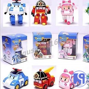 FIGURE ROBOCAR POLI ISI 4 PCS