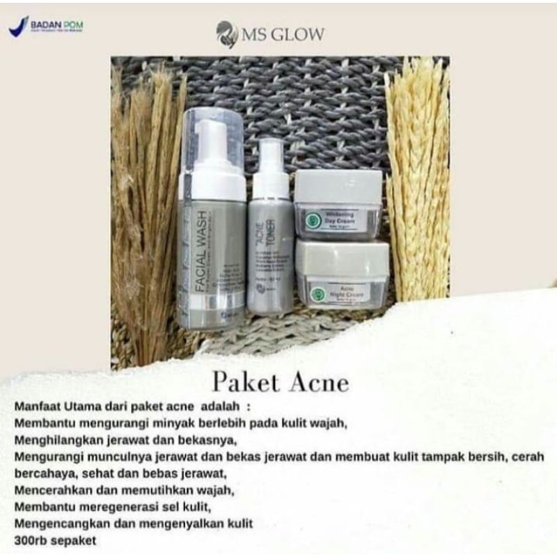 MS GLOW PAKET ACNE