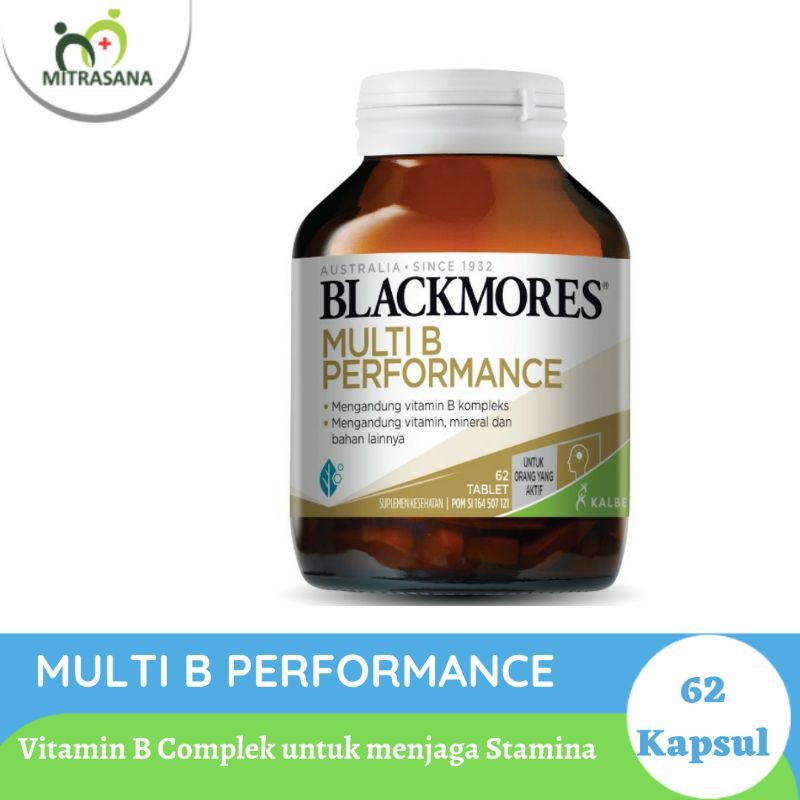 Blackmores Multi B Performance 62 Tablet