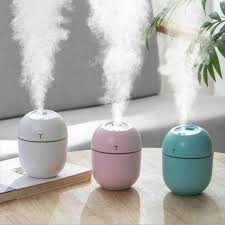 Air Humidifier Mini Portable 250ml | Diffuser | With Light Color