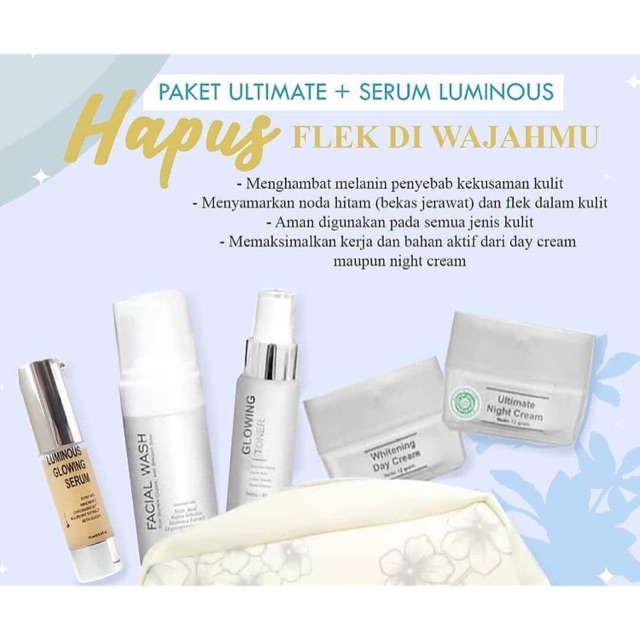 Paket Ultimate + Serum Luminous by Msglow