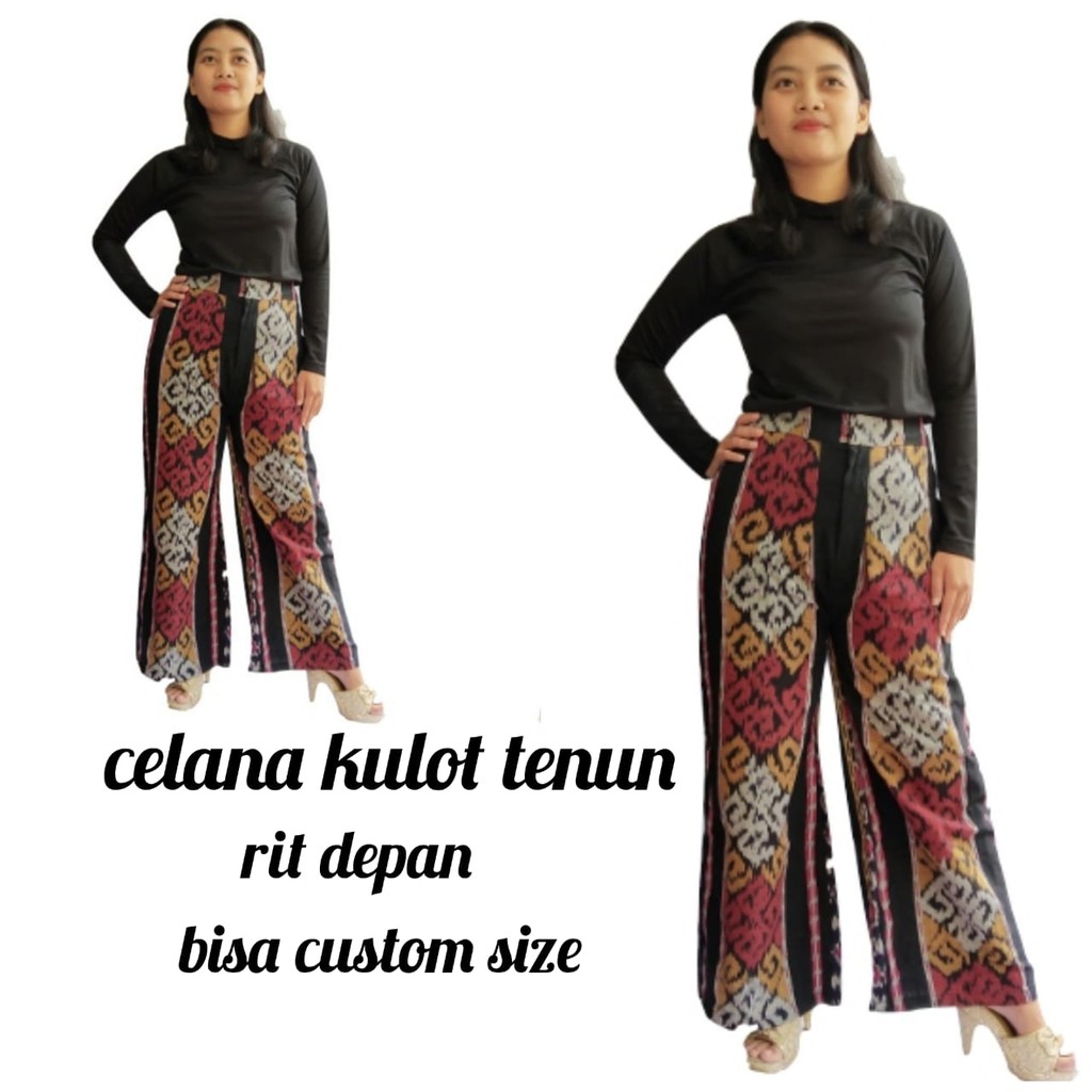celana kulot tenun