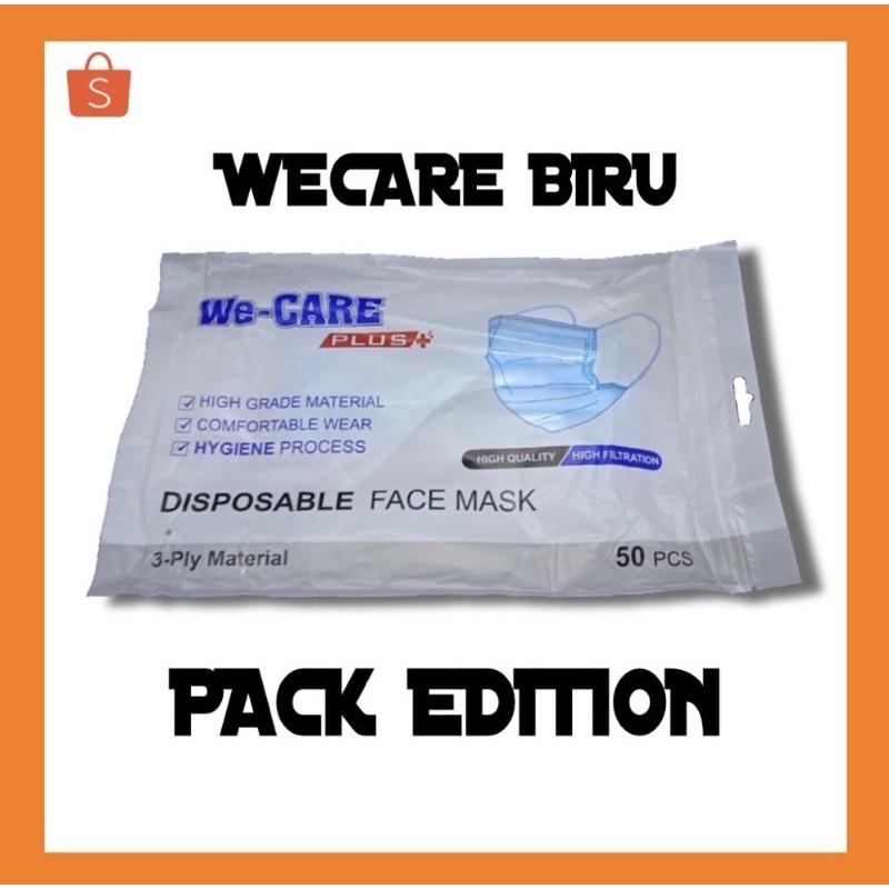 Masker WeCare Biru Pack Edition