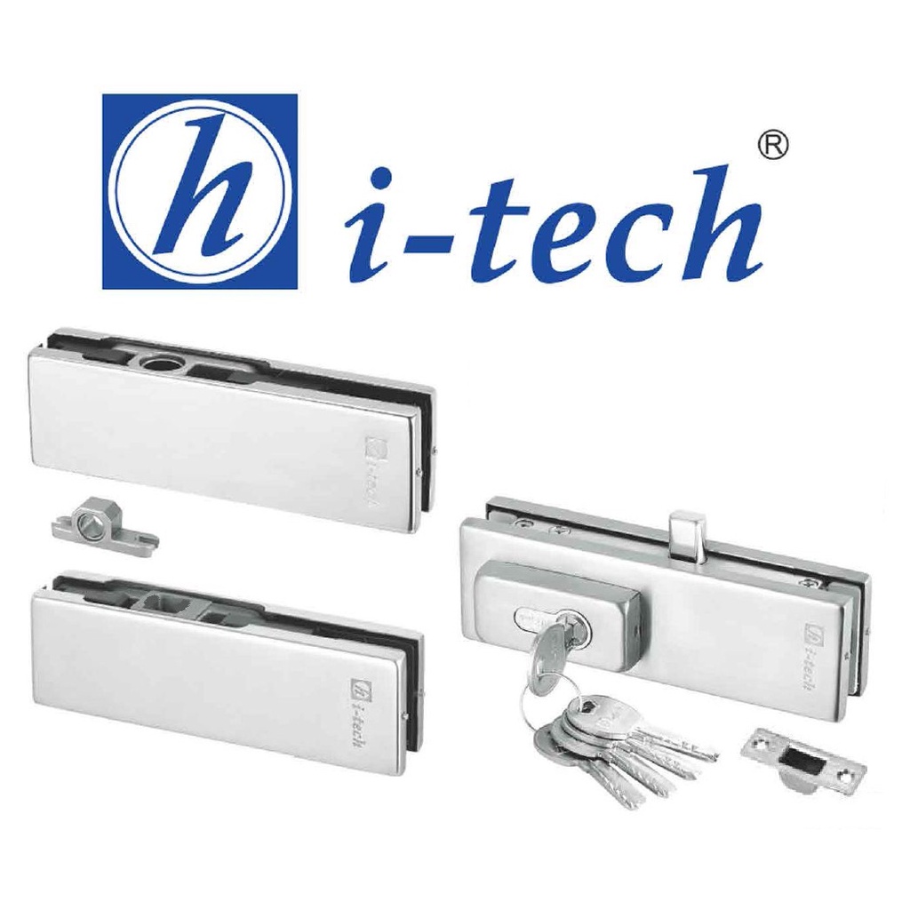 Patch Fitting Set HITECH PT 10 PT 20 US 10 Complete Glass Door Panel