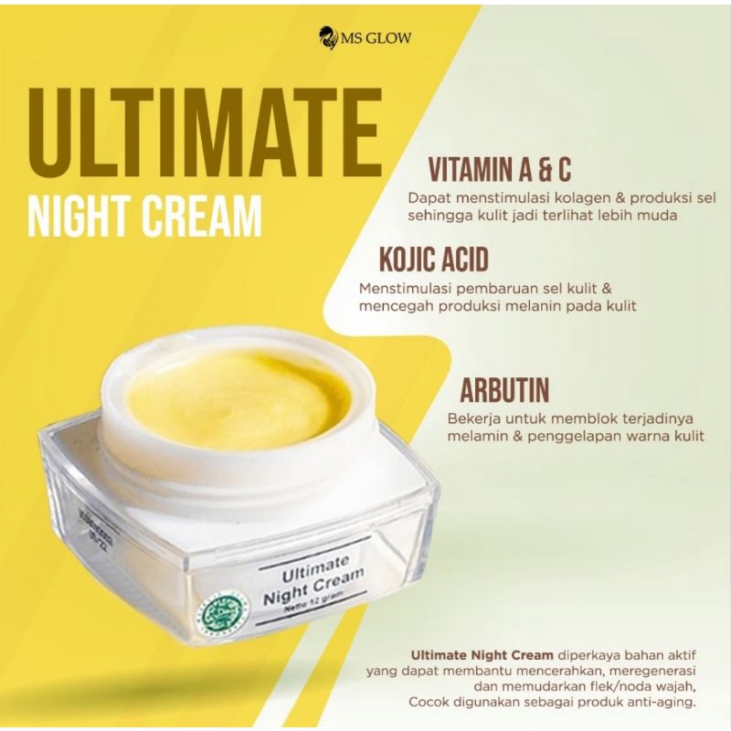 ULTIMATE NIGHT CREAM MS GLOW