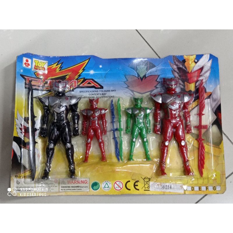 Mainan Robot Bima S set Mini isi 4pcs
