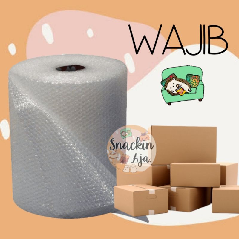 Bubblewrap Packing Kardus