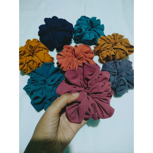ikat rambut mini scrunchie jilbab