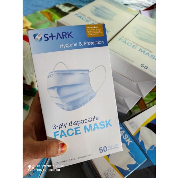 MASKERFACEMASK3PLYDISPOSABLEISI50PCS