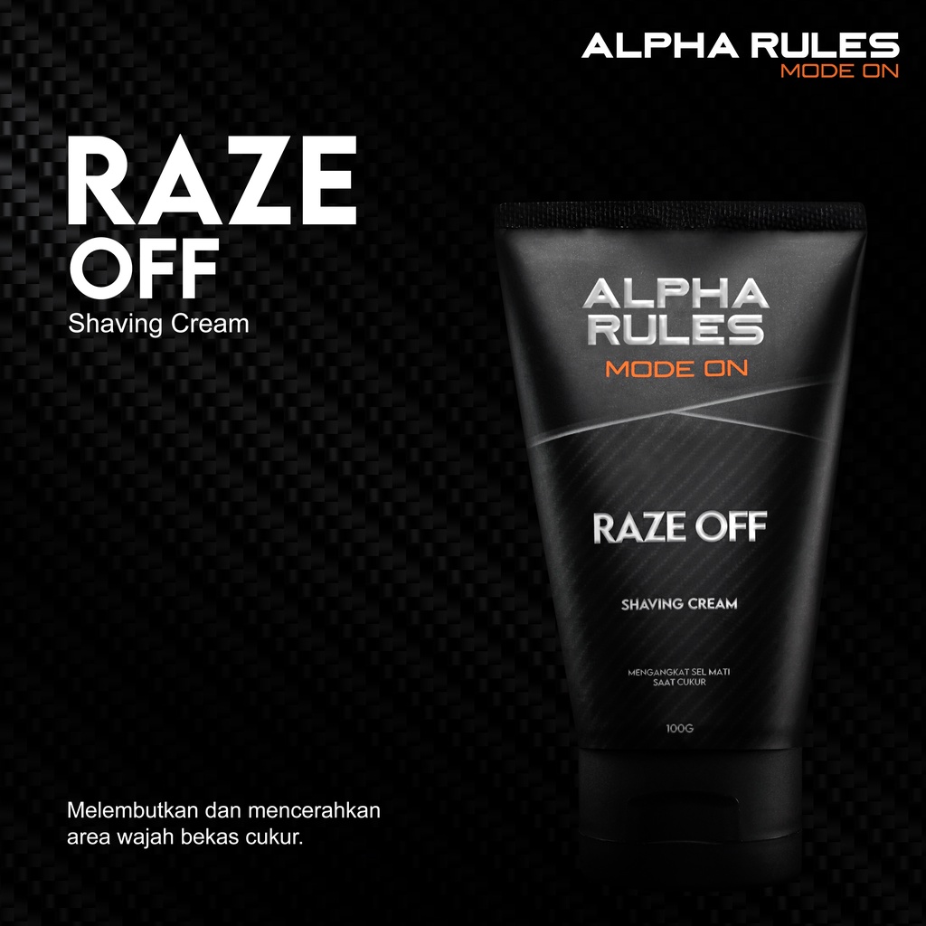 Shaving Cream Alpha Rules Raze Off