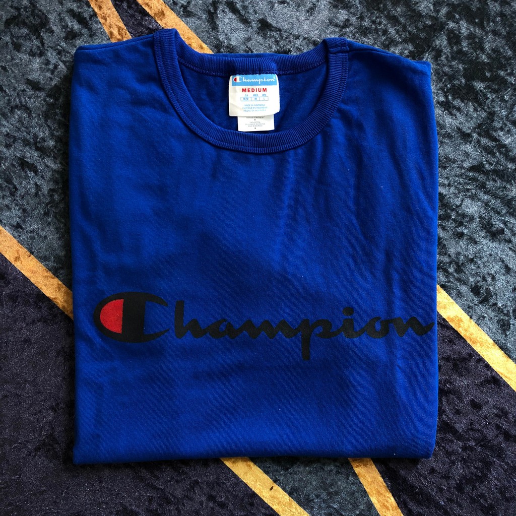 Champion Life’s Heritage Big Script Logo Blue