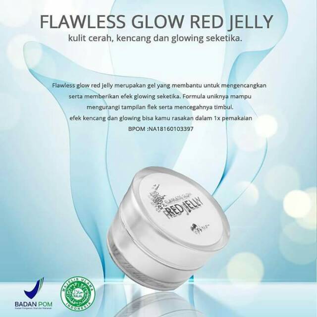 Red jelly kulit flawess glowing