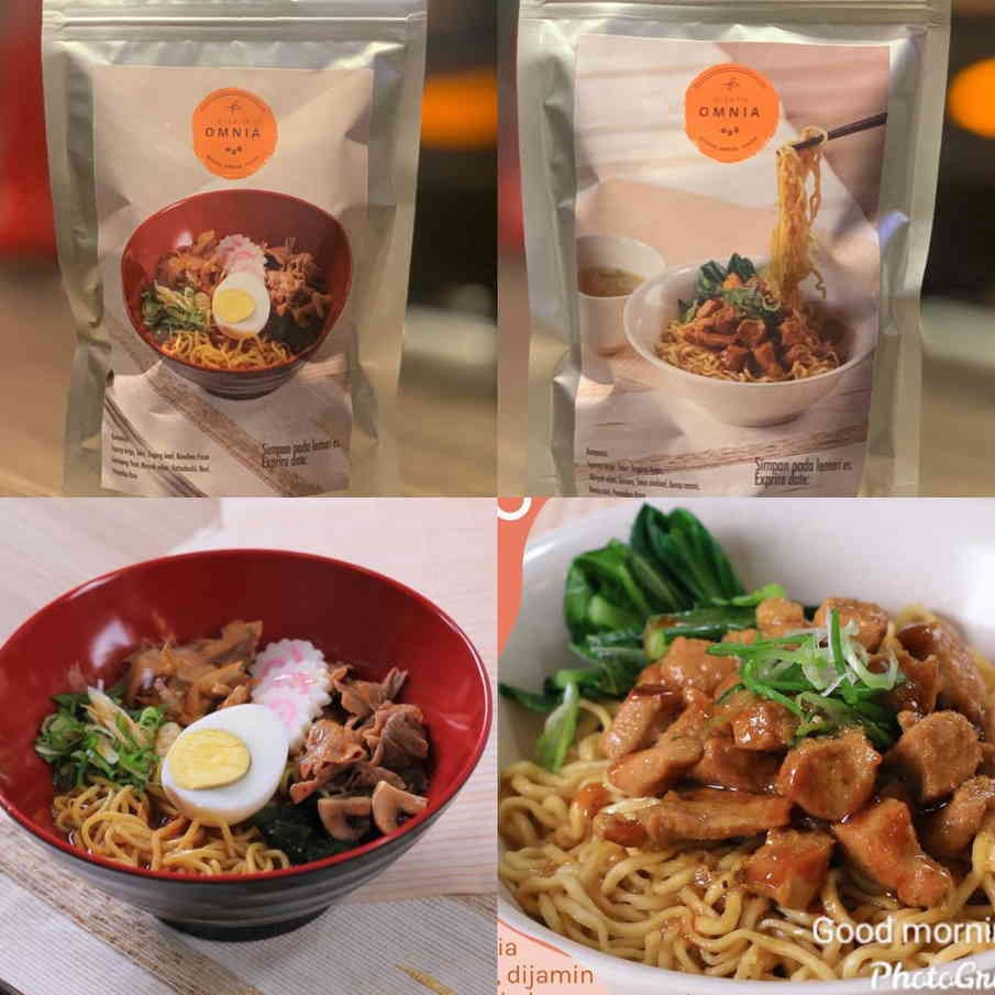 Bakmie ayam instant packaging