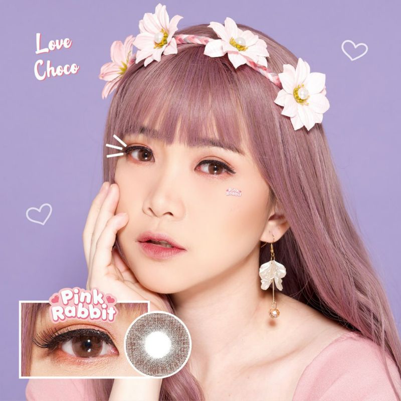 Softlens Pink Rabbit Love Choco