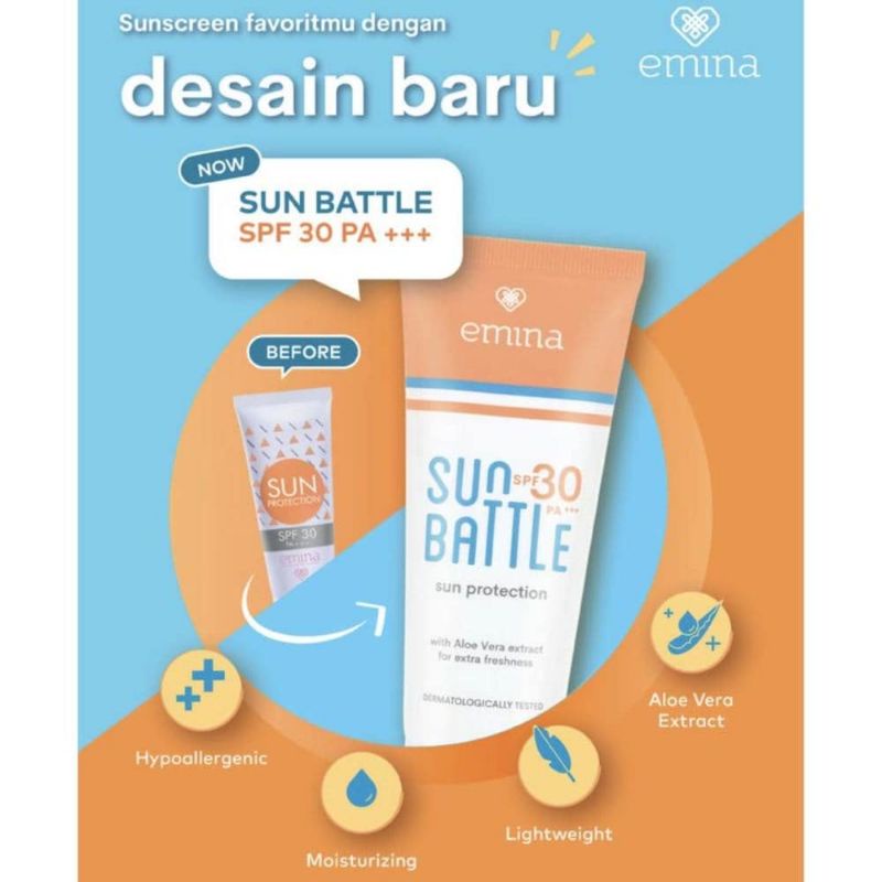 EMINA SUN BATTLE SPF 30 (BISA COD)