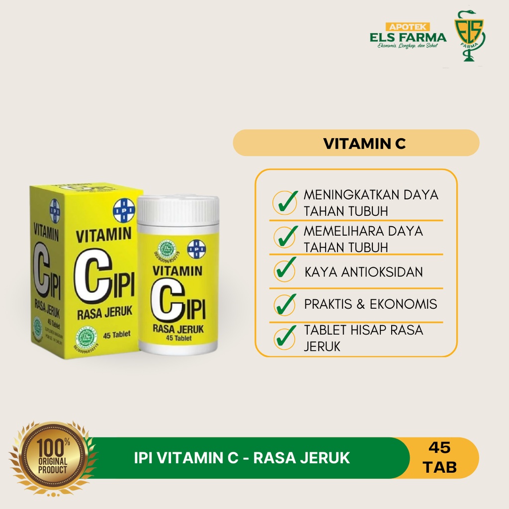 IPI VITAMIN C - ISI 45 TABLET & 90 TABLET