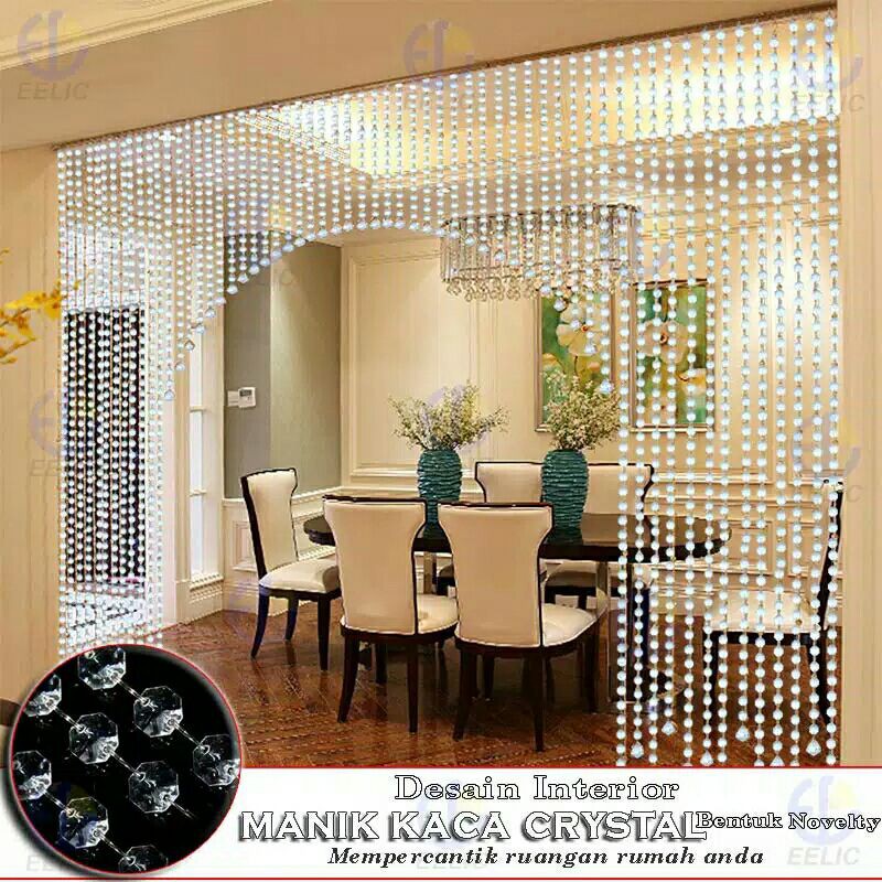 tirai cristal acrilic
