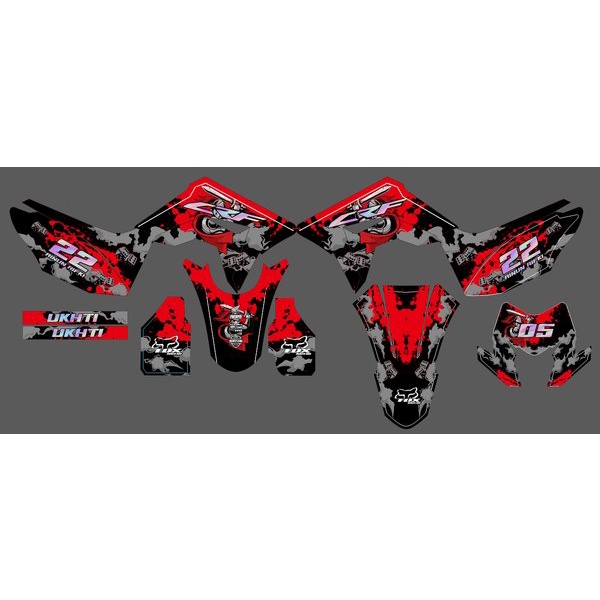 decal strip crf 150 kode 827