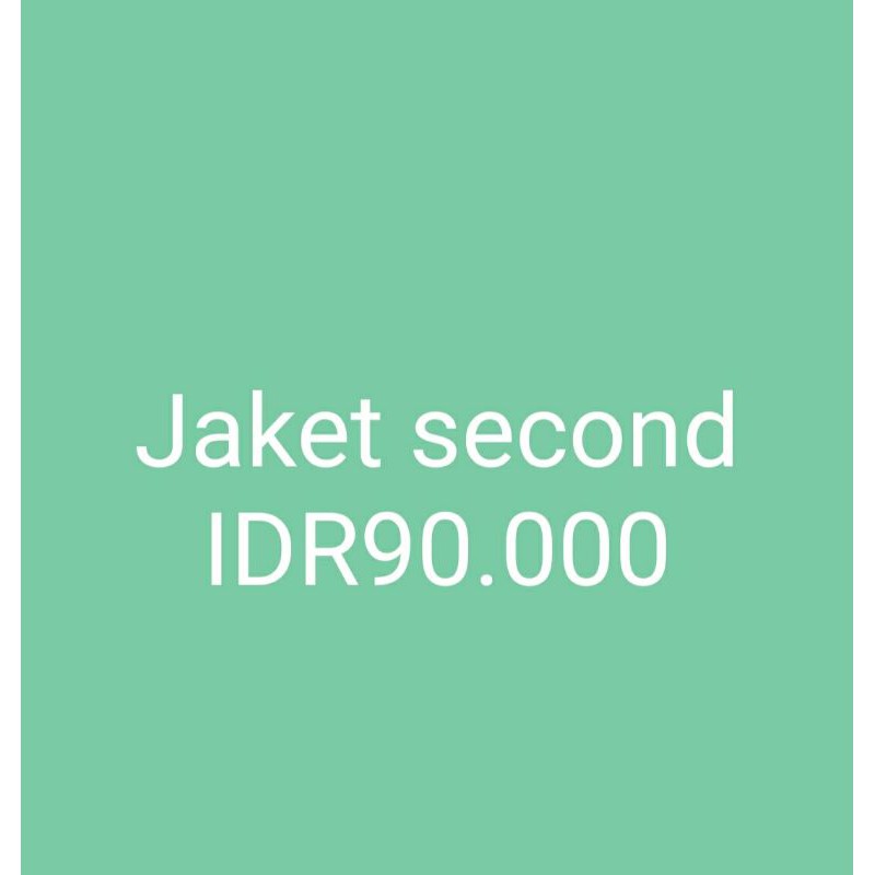 jaket second ori