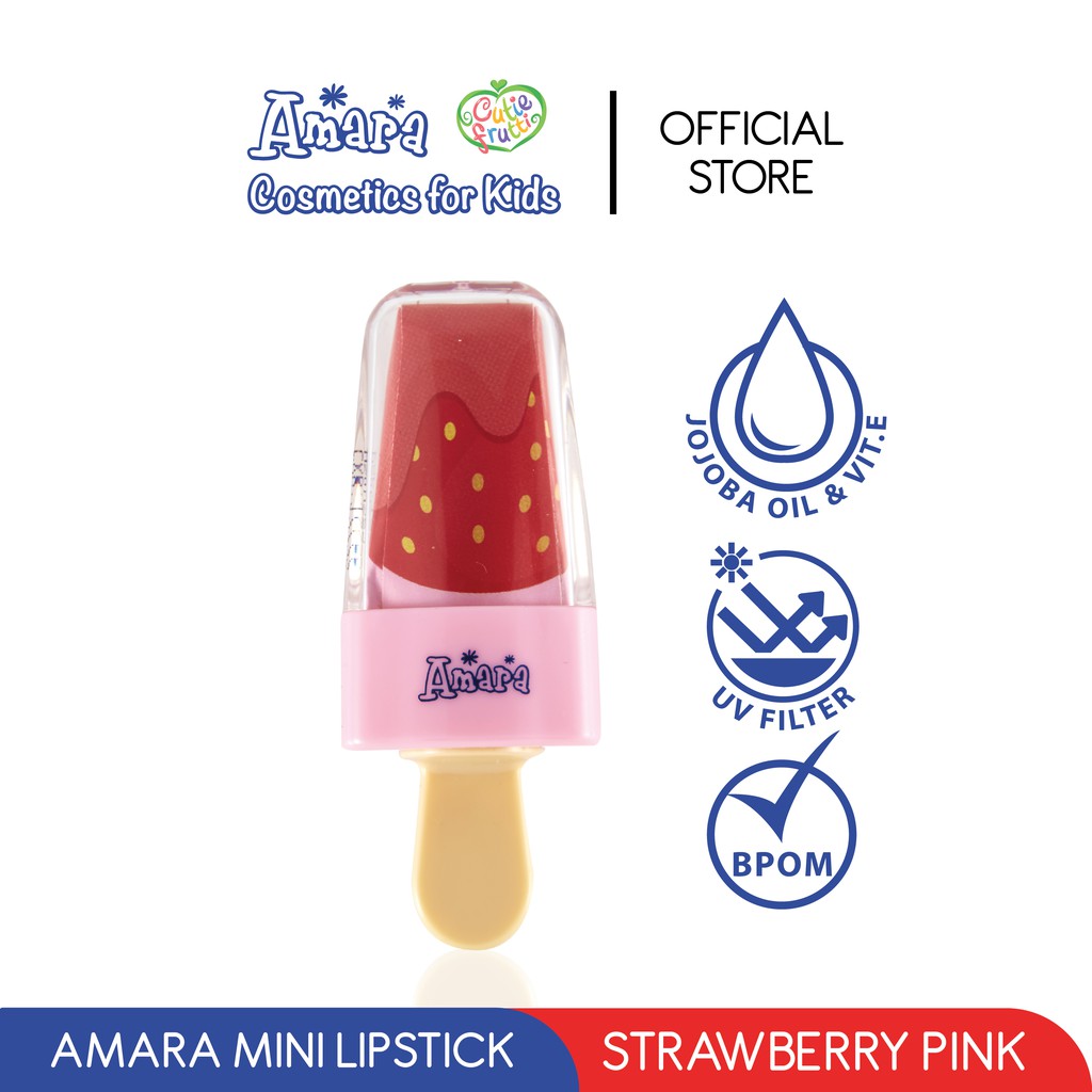 Amara Mini Lipstick Strawberry Pink