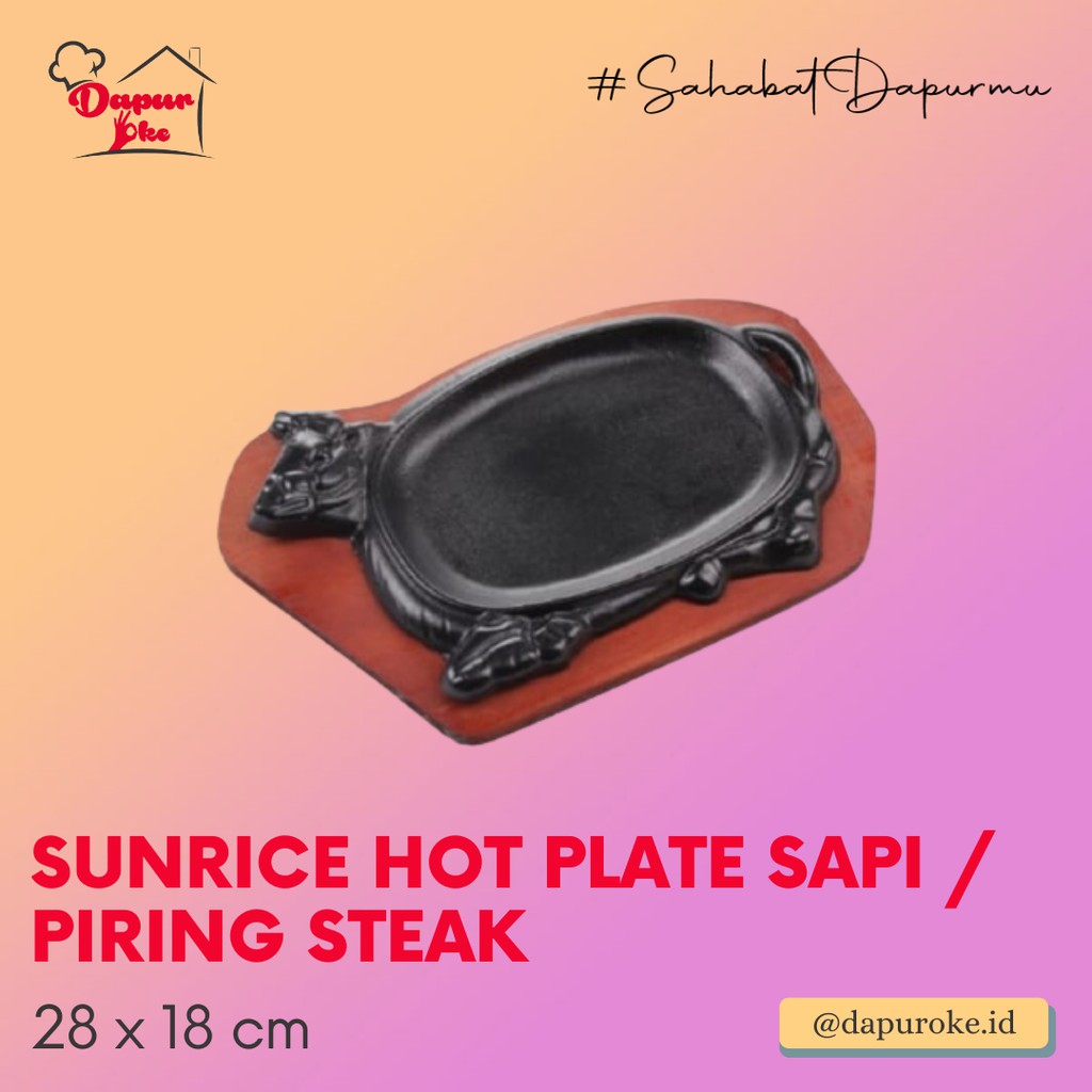 Sunrice Hot Plate Sapi / Piring Steak
