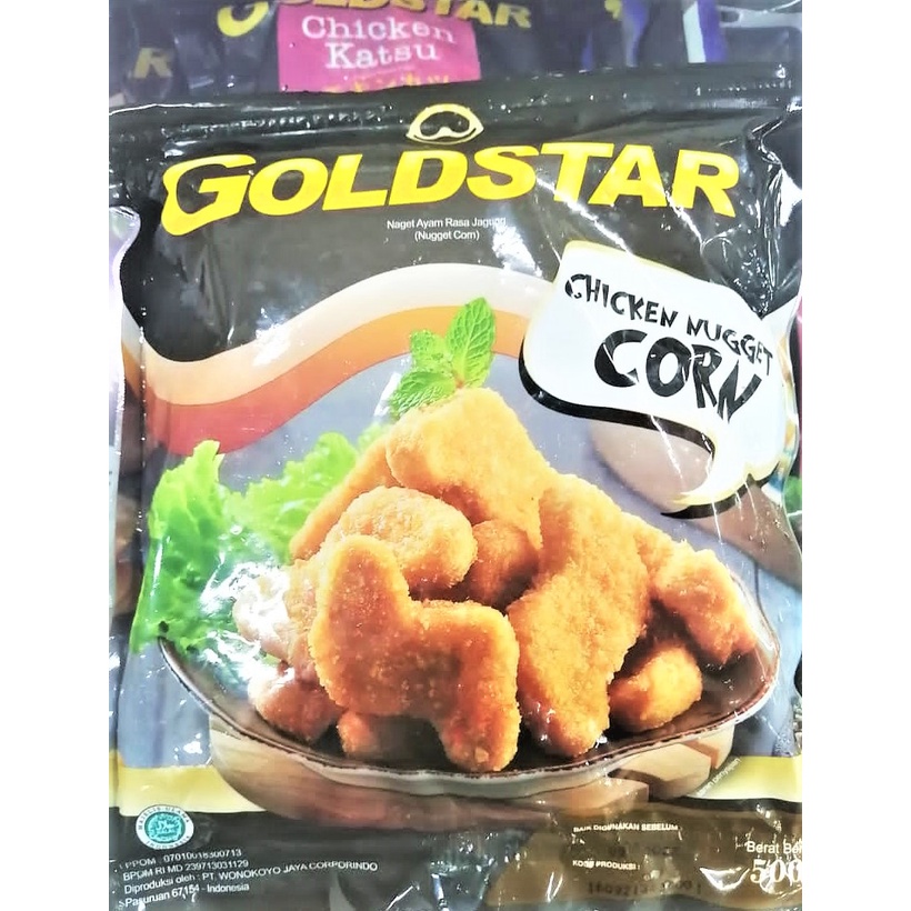 Gold Star Chicken Nugget Corn 500gr