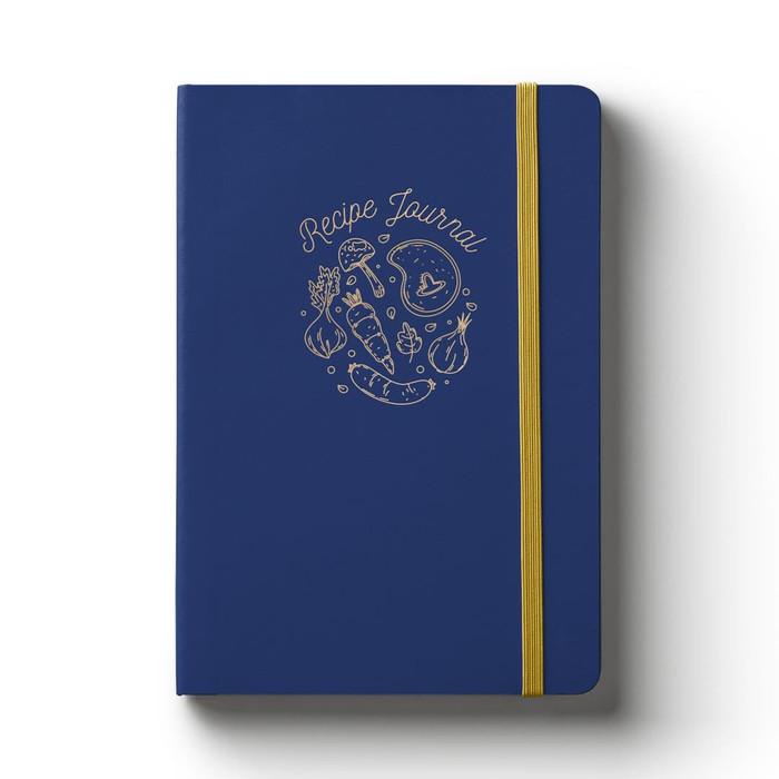 Notebook / A5 Recipe Journal Blue
