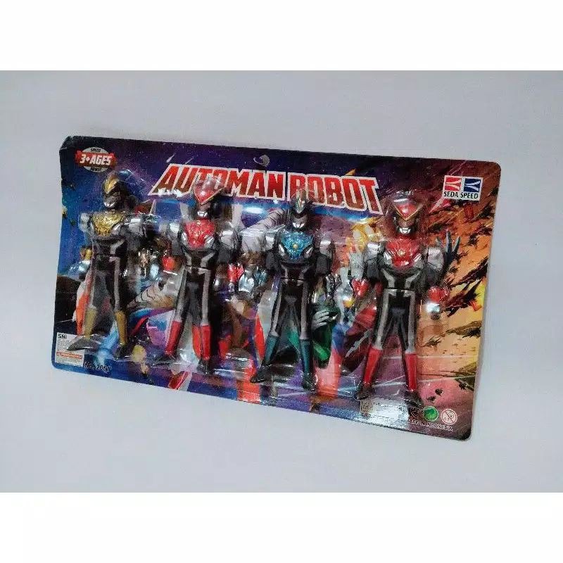 (bisa cod) mainan ultraman 4pcs automan