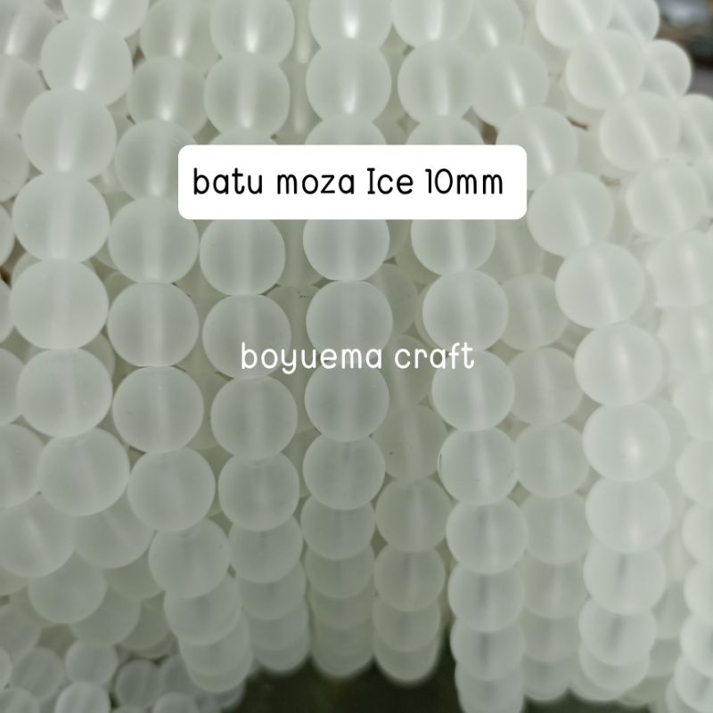 Batu Moza Ice 10mm (1 string/32 pcs)