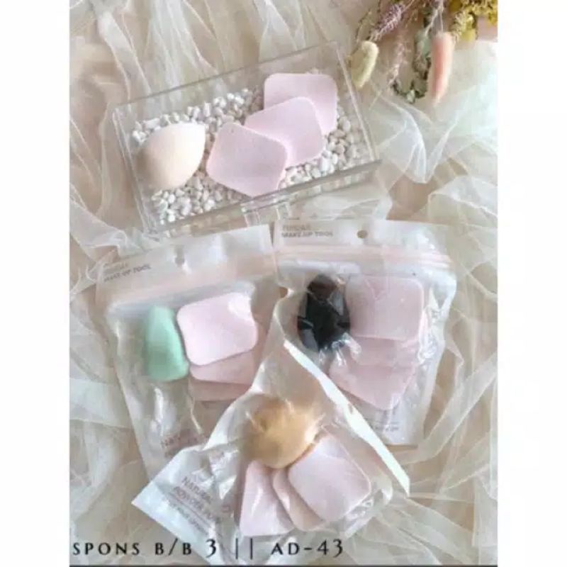Spons Makeup 4in1 Sponge Makeup Set