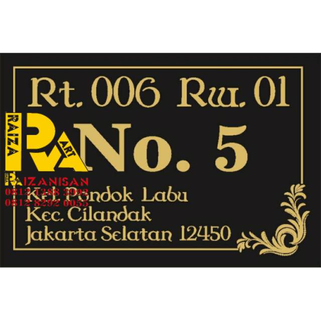 Nomor rumah keramik murah