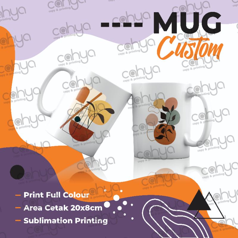 MUG COATING CUSTOM GAMBAR/TULISAN