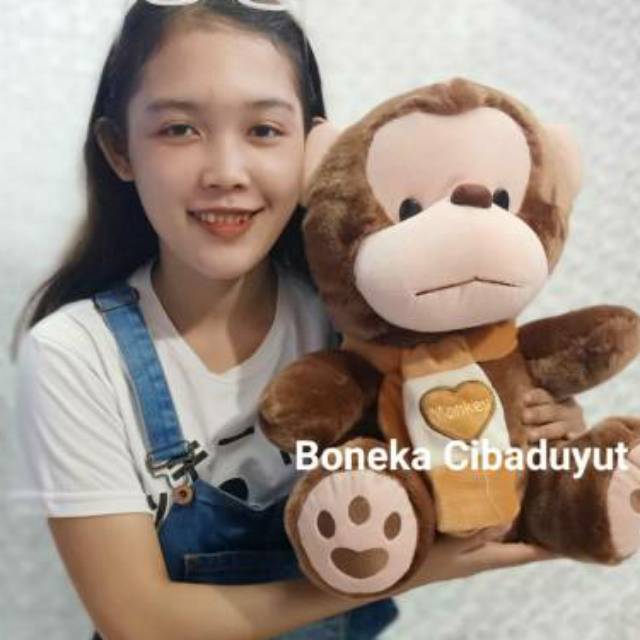 Boneka Monyet Lucu Monkey Bahan Lembut