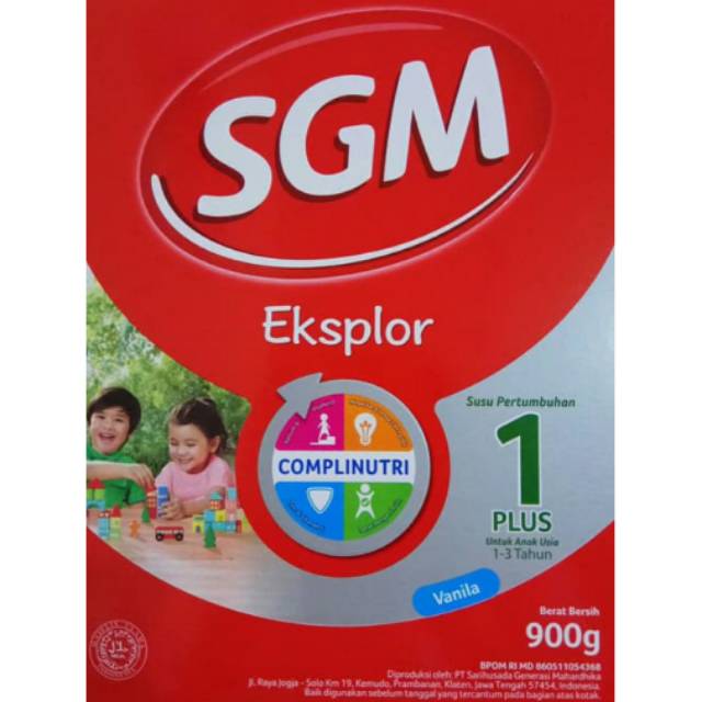 SGM EKSPLOR 1 PLUS 900GR MADU/VANILA
