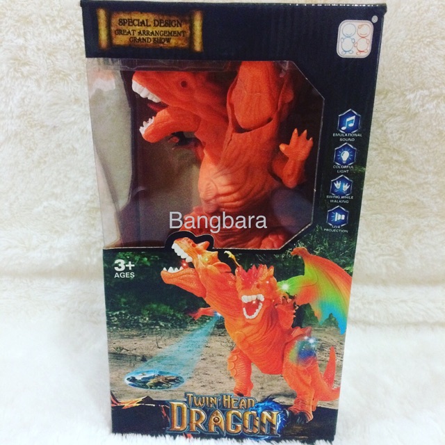 Mainan Anak Twin Head Dragon