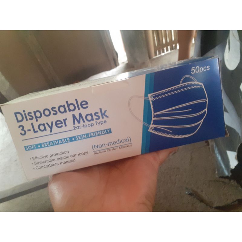 masker cantol biru