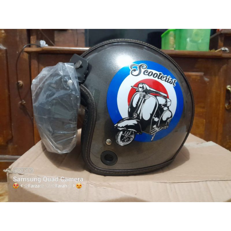 Helm bogo semi kulit TERBARU