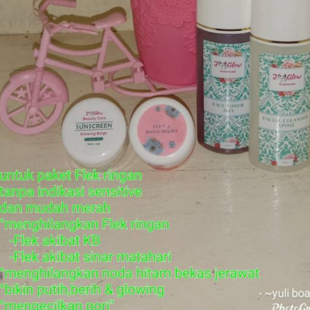 J glow paket flek