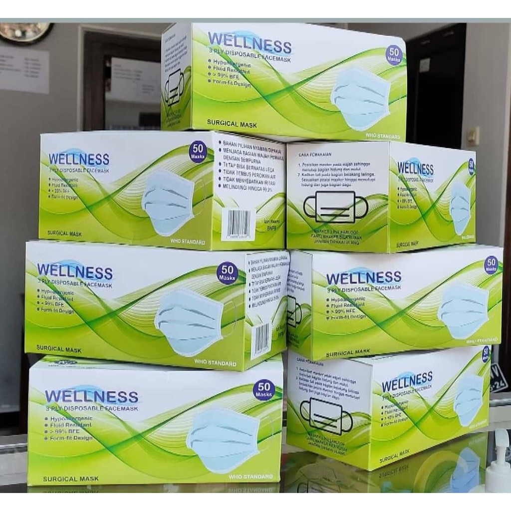 Masker WELLNESS isi 50pcs/box