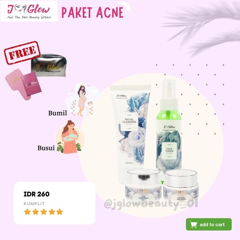 JGLOW PAKET ACNE