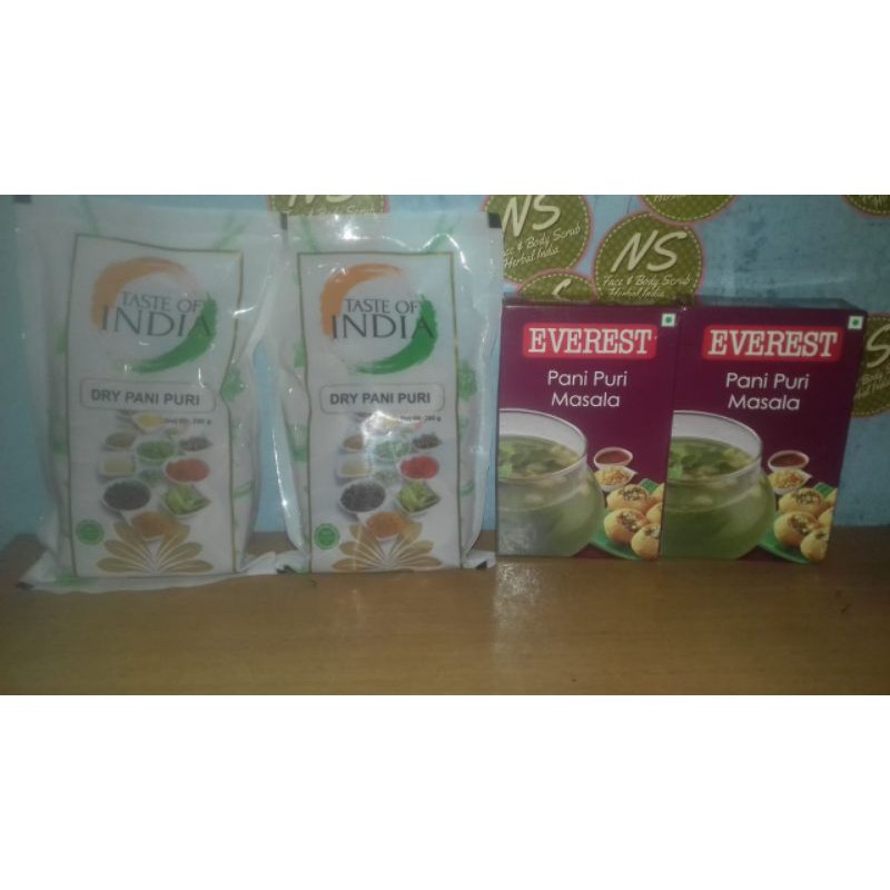 paket pani puri mentah