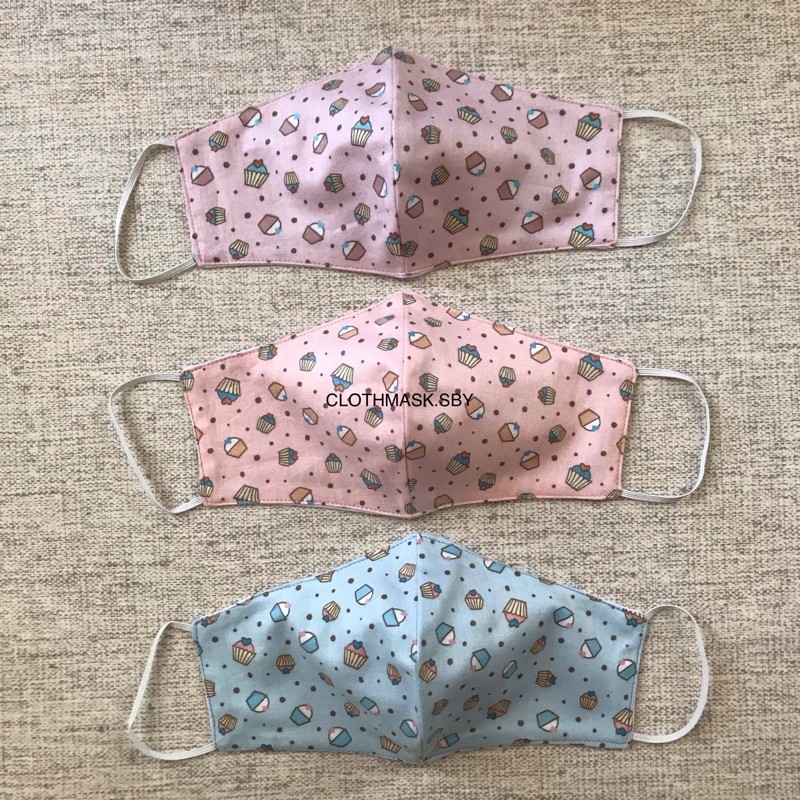 MASKER KAIN earloop 2ply -cupcake series