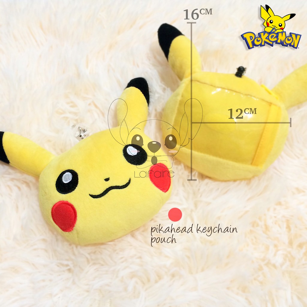 Keychain + Pouch Pikachu Head