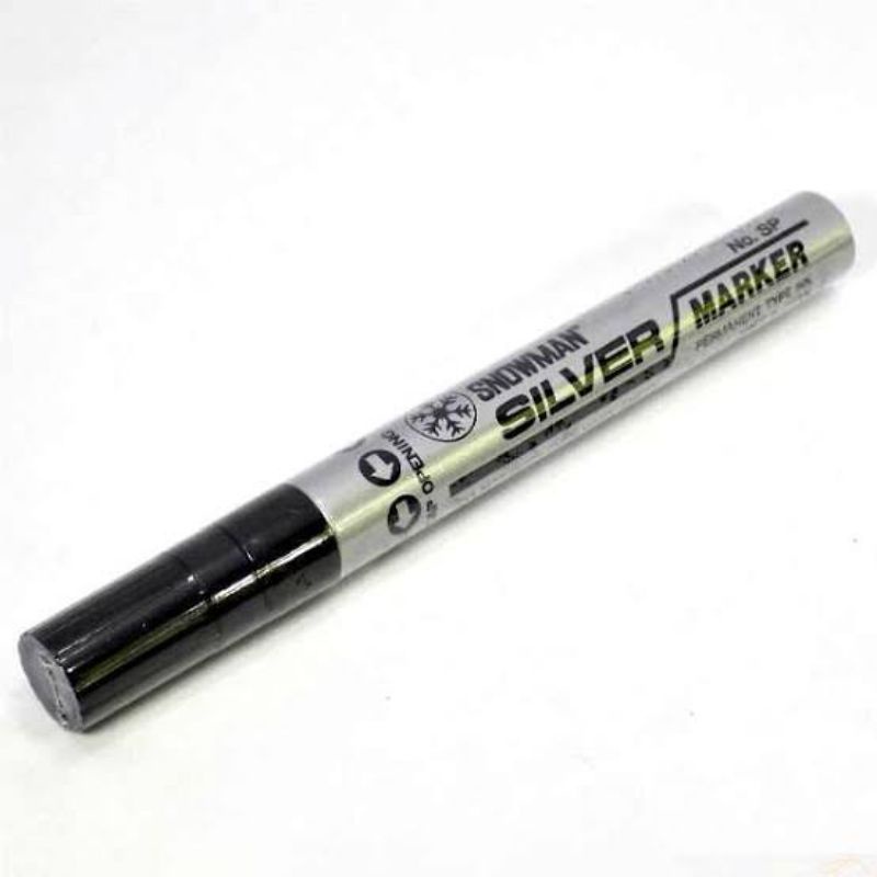 Spidol Snowman Paint Marker Silver Permanent