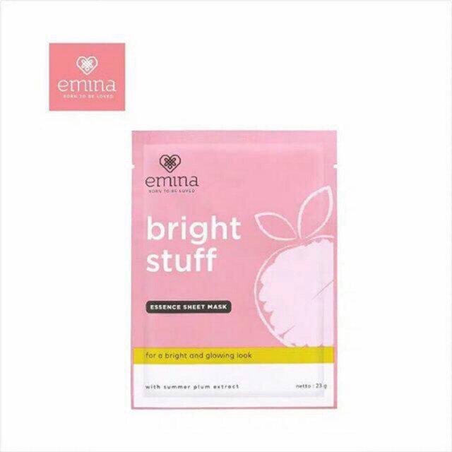 Emina bright stuff essence sheet mask