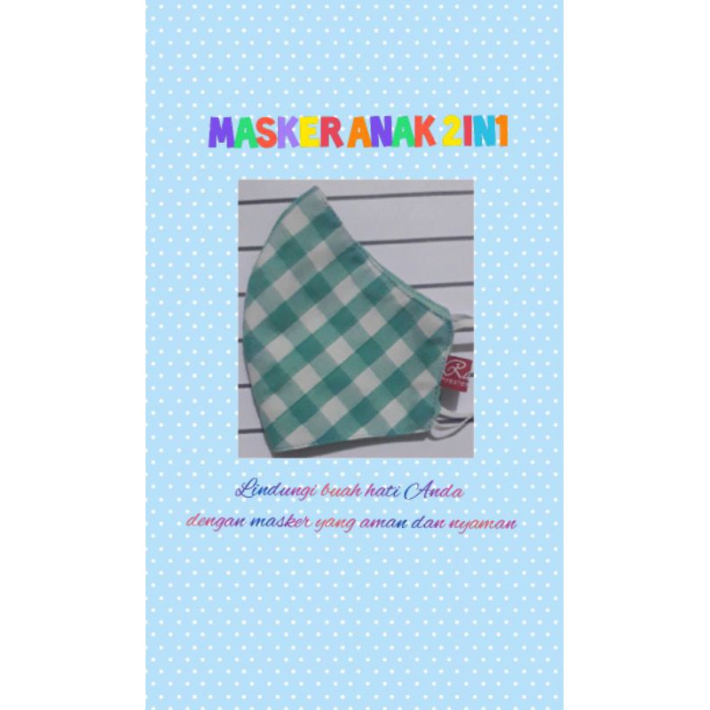 Masker Anak 2in1
