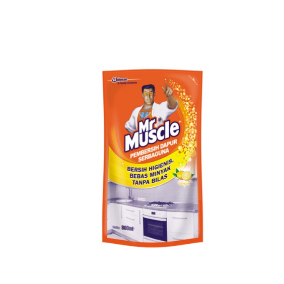 MR MUSCLE KITCHEN LEMON POUCH 800 ML