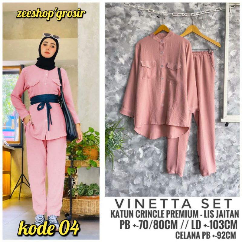setelan celana crince / vinetta set