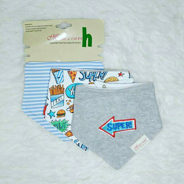 MOM'S CARE BIBS / CELEMEK SEGITIGA 3IN1